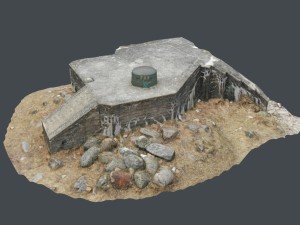 3d scanned bunker a Modèle 3D