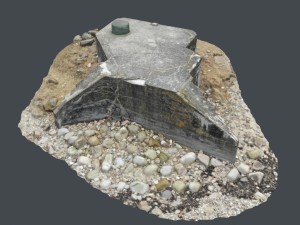 3d scanned bunker a Modèle 3D