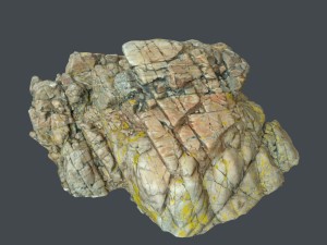 3d scanned rock cliff m Modello 3D