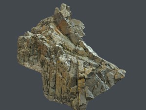 3d scanned rock cliff o 3D Model