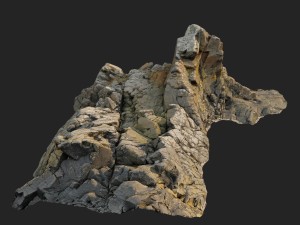 3d scanned rock cliff o 3D Model
