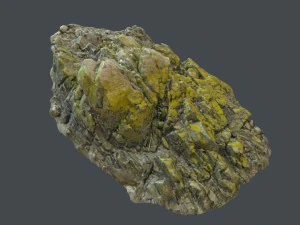 3d scanned rock cliff p 3D Model
