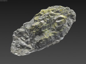 3d scanned rock cliff p 3D-Modell