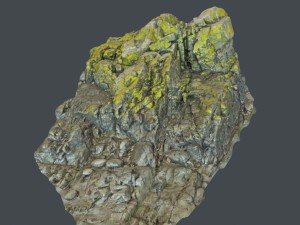 3d scanned rock cliff p 3D-Modell