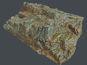 3d scanned rock cliff q 3D मॉडल
