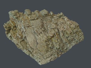 3d scanned rock cliff q 3D मॉडल
