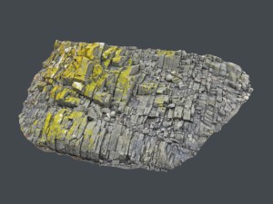 3d scanned rock cliff r Modelo 3D