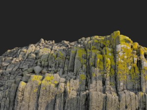3d scanned rock cliff r Modelo 3D
