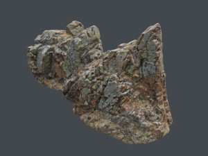 3d scanned rock cliff s 3D-Modell