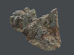 3d scanned rock cliff s 3D Model