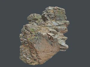 3d scanned rock cliff s 3D Model