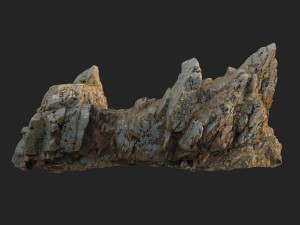 3d scanned rock cliff s 3D-Modell