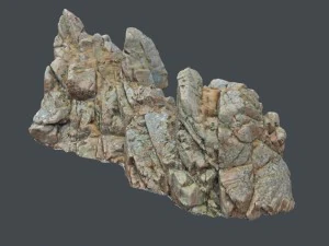 3d scanned rock cliff s 3D Model