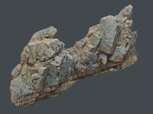 3d scanned rock cliff s 3D-Modell