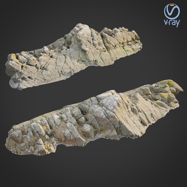 3d scanned rock cliff t Model 3D .c4d .max .obj .3ds .fbx .stl .blend