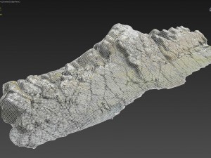 3d scanned rock cliff t Model 3D