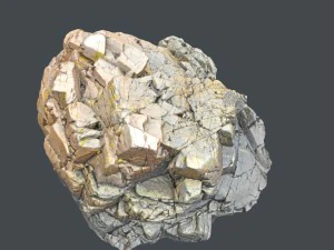 3d scanned rock cliff u 3D Model