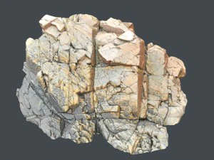 3d scanned rock cliff u 3D Model