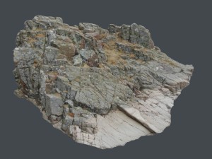3d scanned rock cliff w 3D-Modell