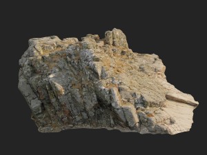 3d scanned rock cliff w 3D-Modell