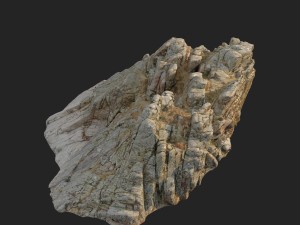 3d scanned rock cliff w 3D-Modell