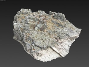 3d scanned rock cliff w 3D-Modell