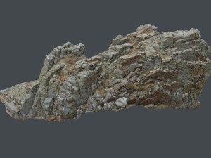 3d scanned rock cliff w 3D-Modell