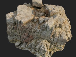 3d scanned rock cliff y Model 3D