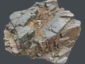 3d scanned rock cliff y Model 3D