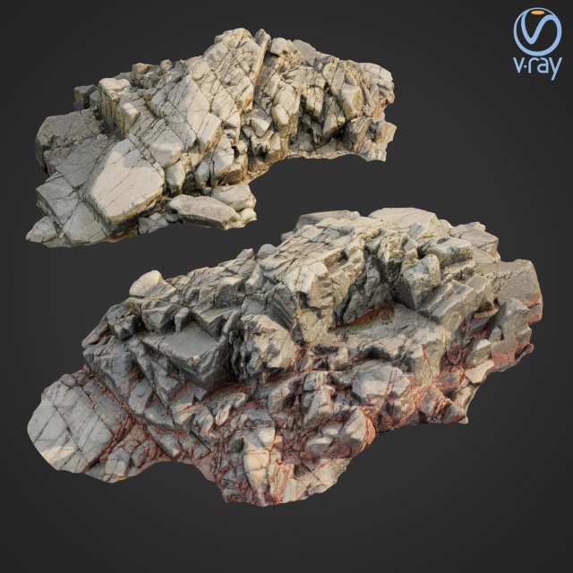 3d scanned rock cliff b2 Modelo 3D .c4d .max .obj .3ds .fbx .stl .blend