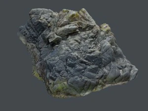 3d scanned rock cliff e2 3D Model