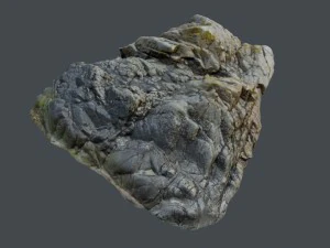 3d scanned rock cliff e2 3D Model