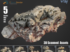 cliff pack f bundle 3D मॉडल
