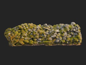 stone wall bundle b 3D Model