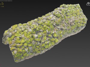 stone wall bundle b 3D Model
