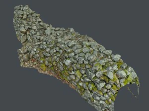 paquete de pared de piedra b Modelo 3D