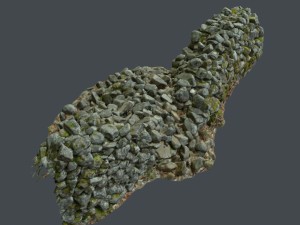 stone wall bundle b 3D Model