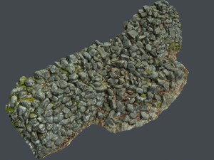 stone wall bundle b 3D Model