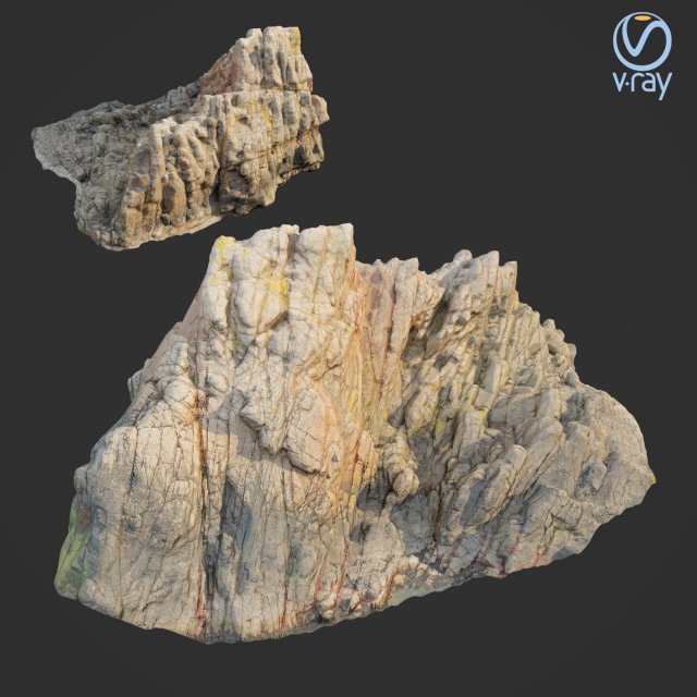 3d scanned rock cliff i2 Modelo 3D .c4d .max .obj .3ds .fbx .stl .blend 