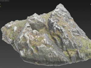 3d scanned rock cliff j2 3D-Modell