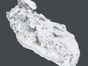 3d scanned rock cliff a snow 3D Model