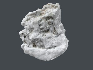 3d scanned rock cliff d snow 3D Model