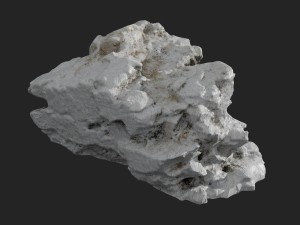 3d scanned rock cliff d snow 3D Model