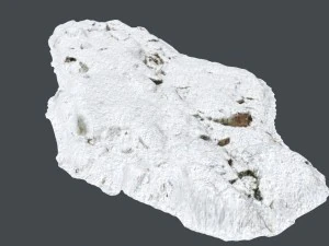 3d scanned rock cliff e snow 3D Model