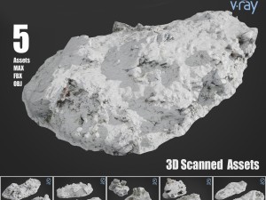 cliff pack a snow bundle 3Dモデル