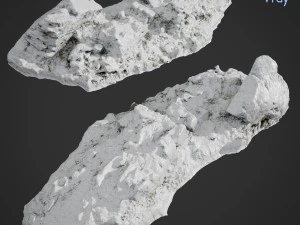 Klippe packe ein Schneeb&uuml;ndel 3D Modell