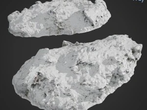 Klippe packe ein Schneeb&uuml;ndel 3D Modell