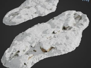 Klippe packe ein Schneeb&uuml;ndel 3D Modell