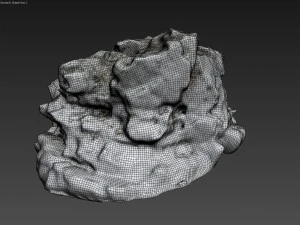 Klippe packe ein Schneeb&uuml;ndel 3D Modell