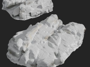 3d scanned rock cliff g snow 3D 模型